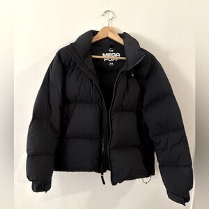 Aritzia TNA Mega Puff Matte Black XXS Like New - Winter Down Puffer Coat